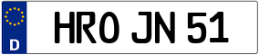 Trailer License Plate